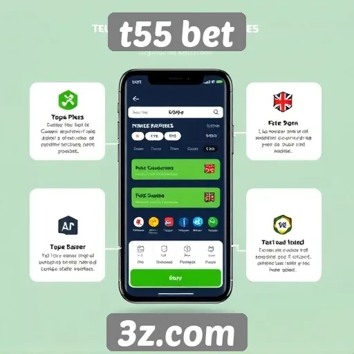 funcionalidades do aplicativo t55 bet em destaque